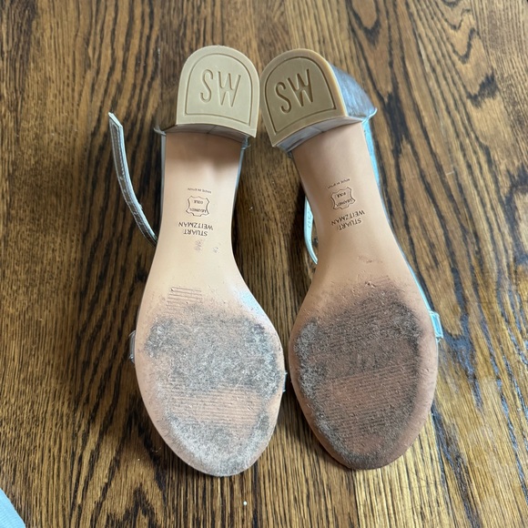 Stuart Weitzman Silver Women's Sandals - Picture 5 of 6